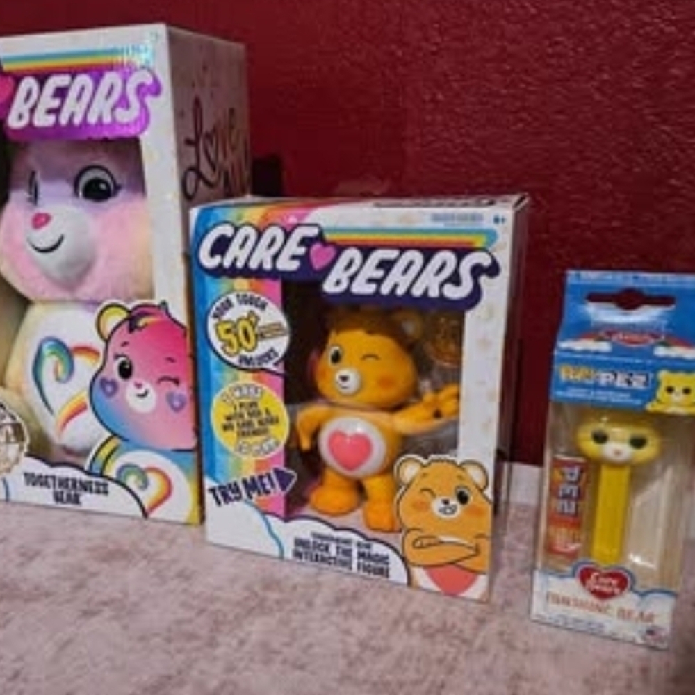 Care Bears Plush and Figure Set - 3 Pc